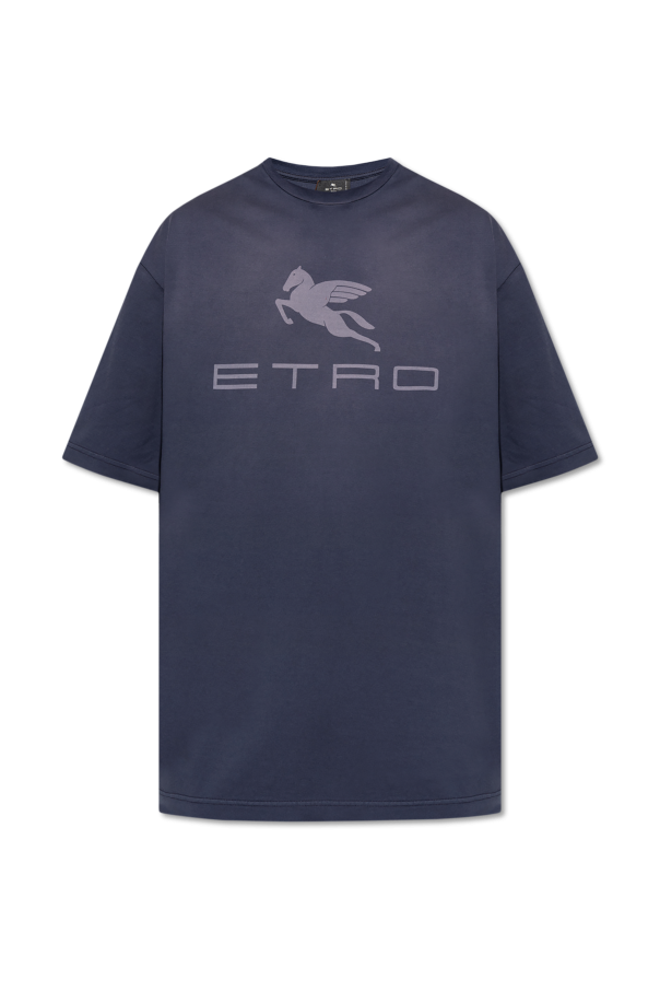 Etro T-shirt z nadrukowanym logo