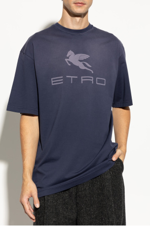 Etro T-shirt z nadrukowanym logo