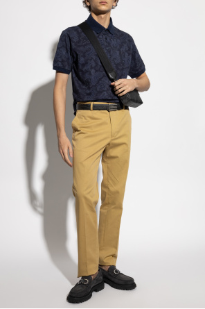 Cotton polo with decorative pattern od Etro