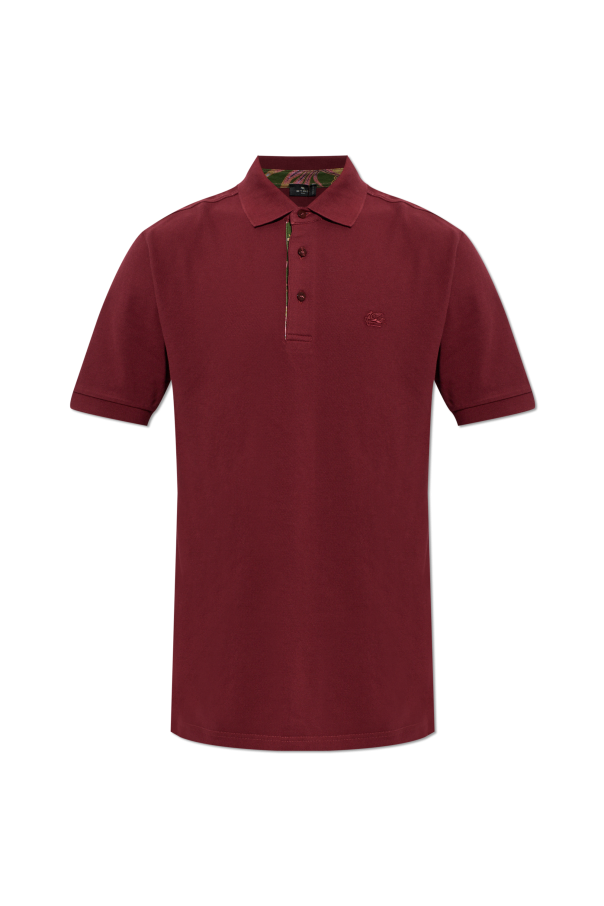 Polo shirt with embroidered logo od Etro