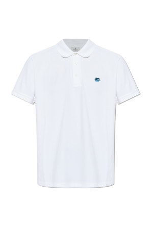 Cotton polo with logo