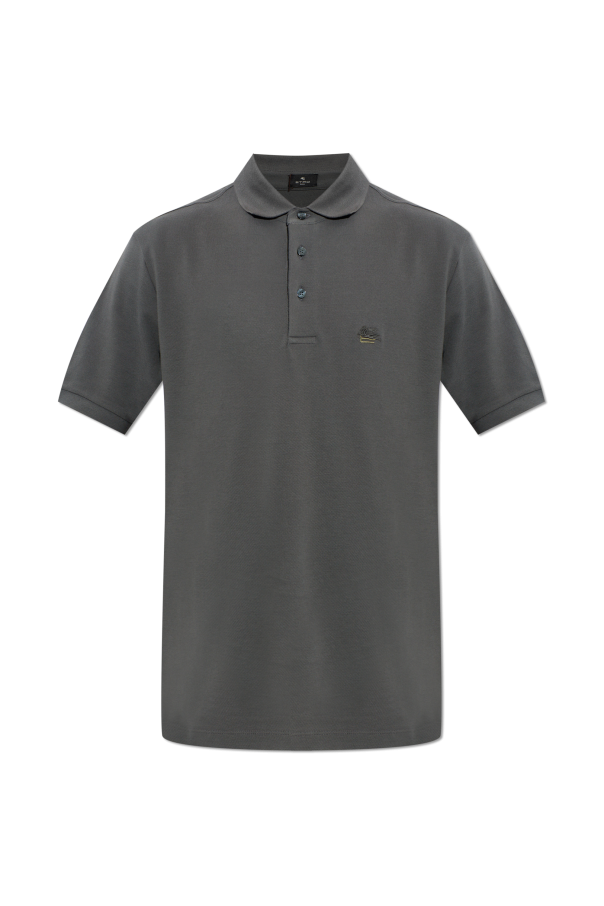 Polo with embroidered logo od Etro