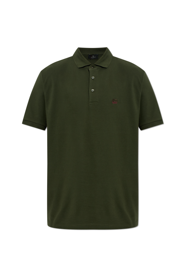 Polo with embroidered logo od Etro