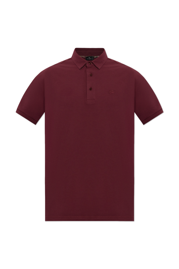 Polo with embroidered logo od Etro