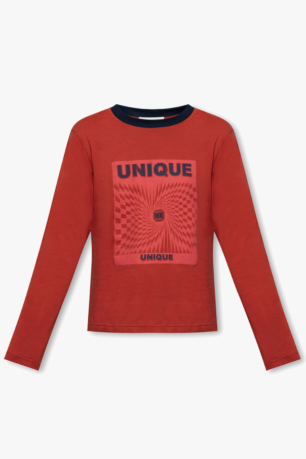 Wales Bonner ‘Unique’ T-shirt with Adidas sleeves