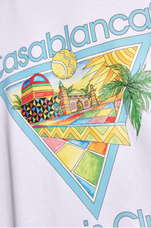 Casablanca T-shirt z nadrukiem