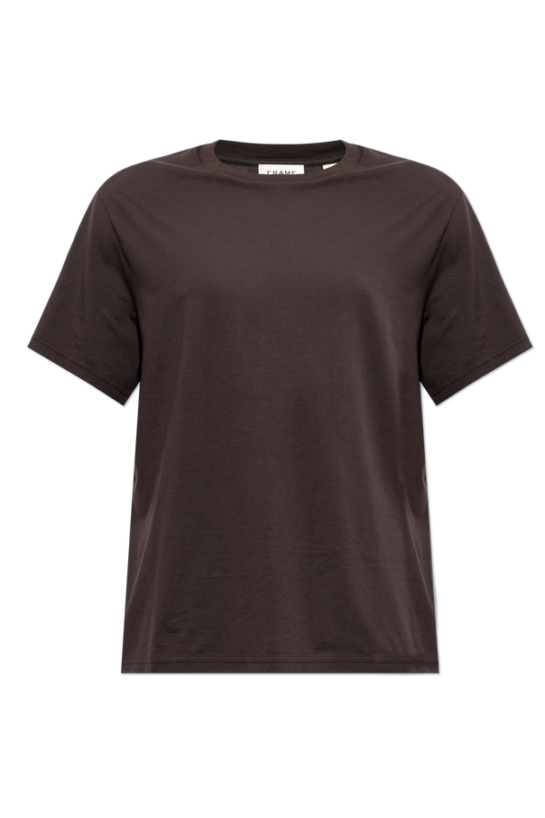 Cotton t-shirt with a crew neck od FRAME