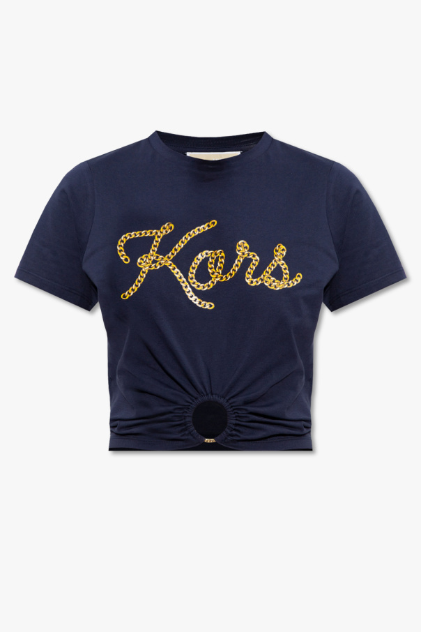 Michael Michael Kors Swoosh embroidered T-Shirt