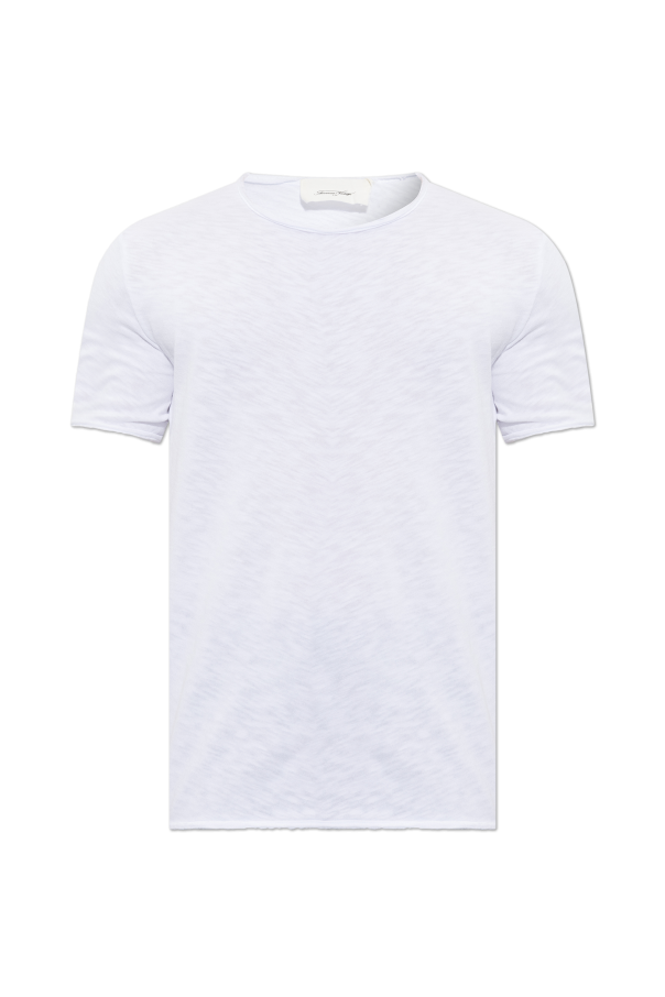 T-shirt with raw edge finish od American Vintage