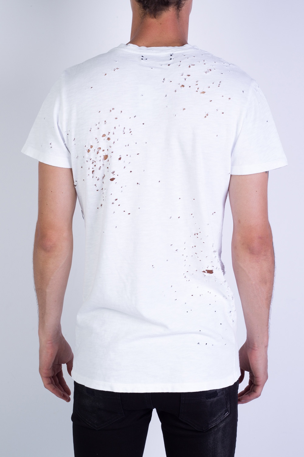 White T-shirt with holes Amiri - Vitkac HK