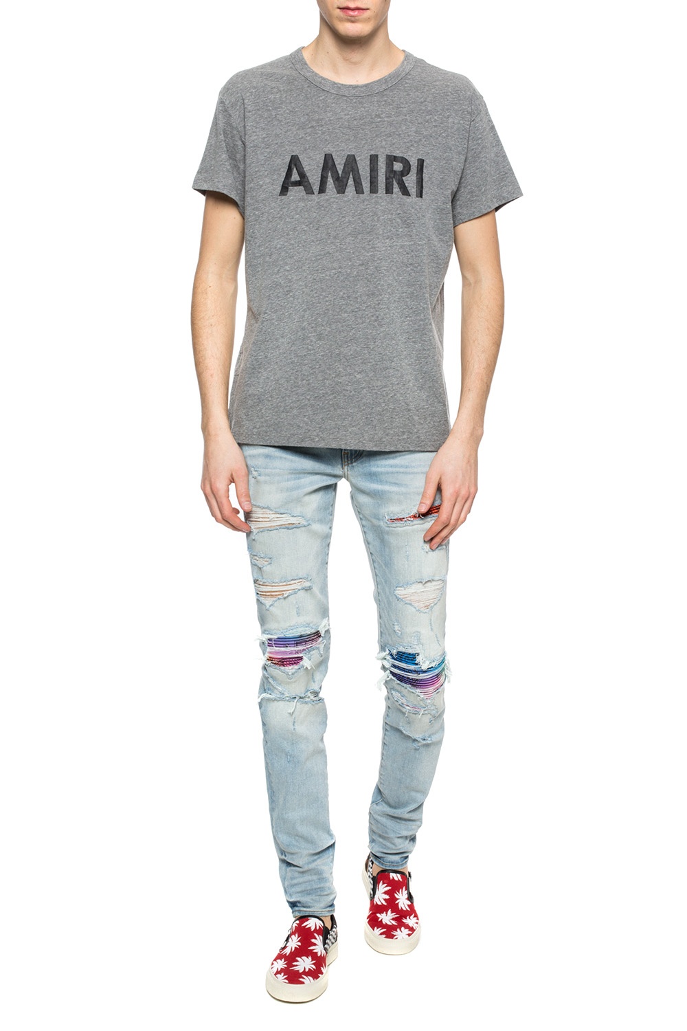 RAMSHEE MEN'S CAUSL AMIRI PRINT T-SHIRT