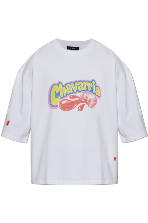 Cotton T-shirt ‘OS Chavaloo Buffalo’ od Willy Chavarria