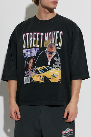 Willy Chavarria Bawełniany t-shirt ‘Street Moves Buffalo’