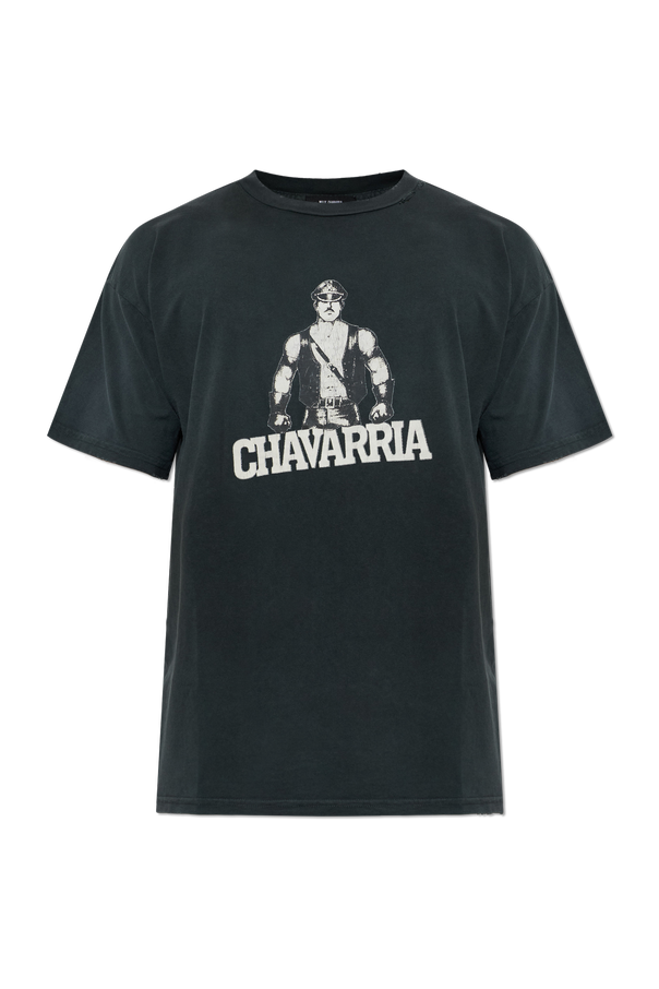 Cotton T-shirt ‘Leather Daddy Easy’ od Willy Chavarria