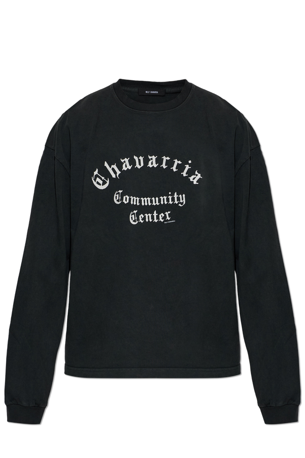 Willy Chavarria Cotton T-shirt ‘Community Center LS Buffalo’
