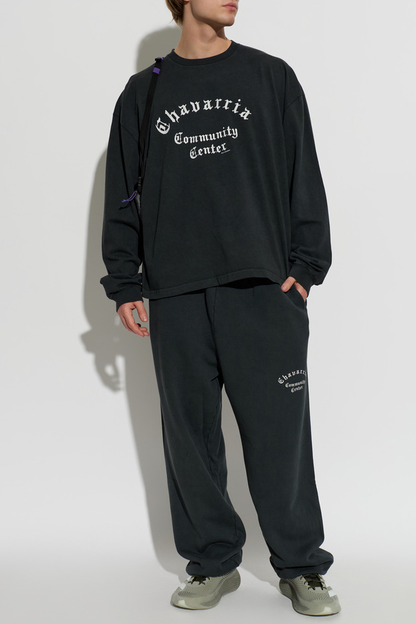 Willy Chavarria Cotton T-shirt ‘Community Center LS Buffalo’