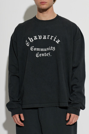 Willy Chavarria Cotton T-shirt ‘Community Center LS Buffalo’