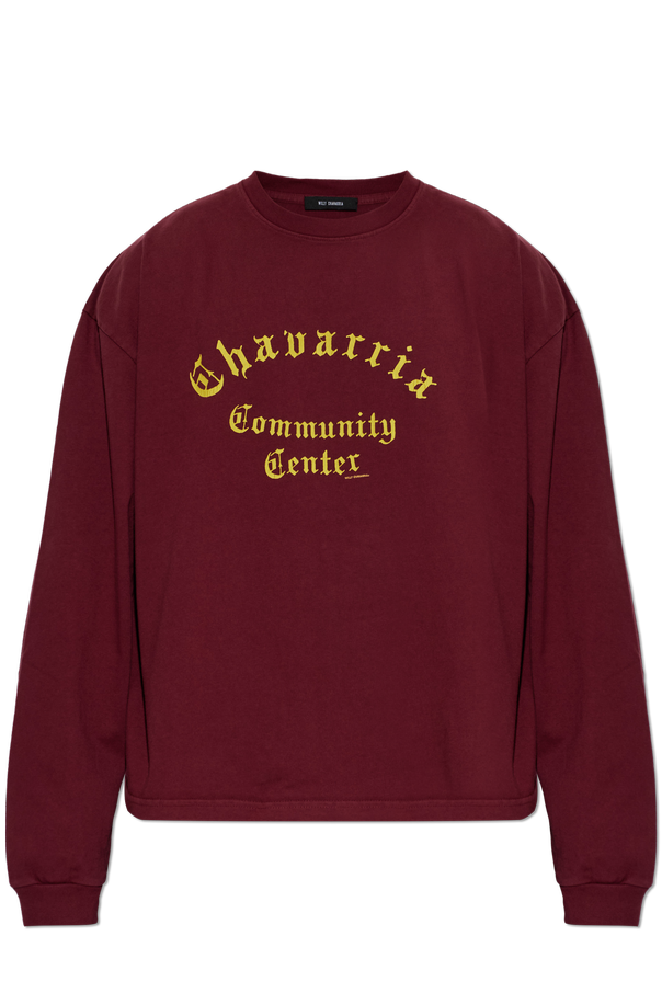 Cotton T-shirt ‘Community Center LS Buffalo’ od Willy Chavarria