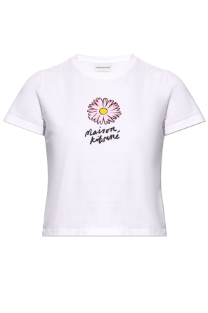 T-shirt z logo od Maison Kitsuné