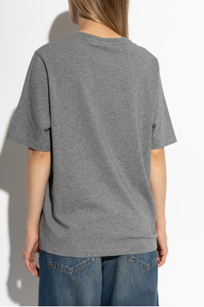 Maison Kitsuné T-shirt z naszywką