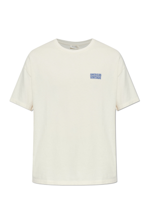 T-shirt z nadrukowanym logo od American Vintage