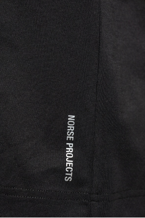 Norse Projects ‘Joakim’ T-shirt Brown with logo