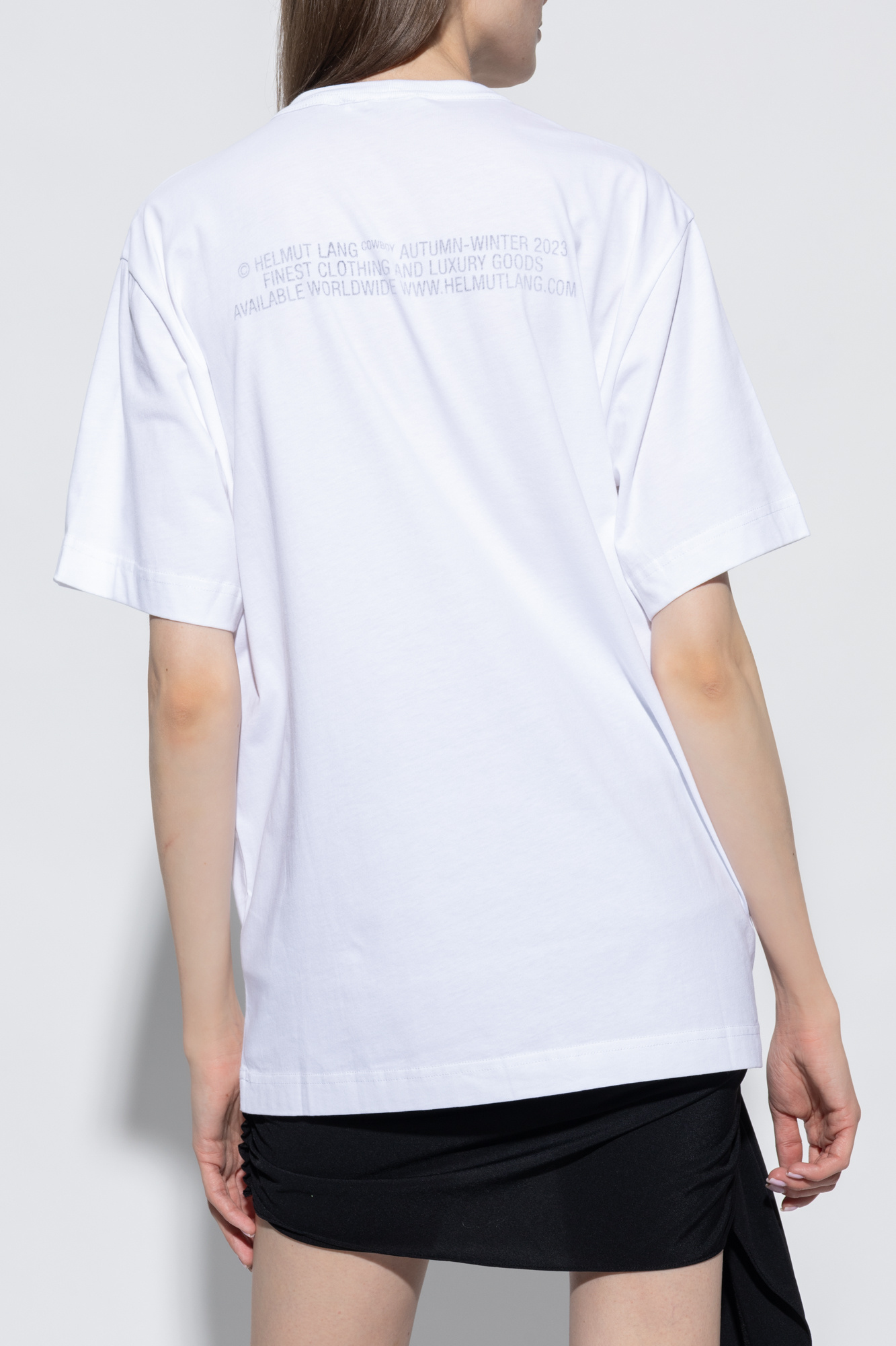 White T-shirt with logo Helmut Lang - Vitkac Canada