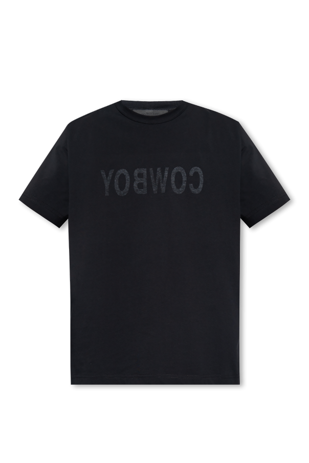 Helmut Lang Cropped T-shirt 90s met gestrikte achterkant in wit