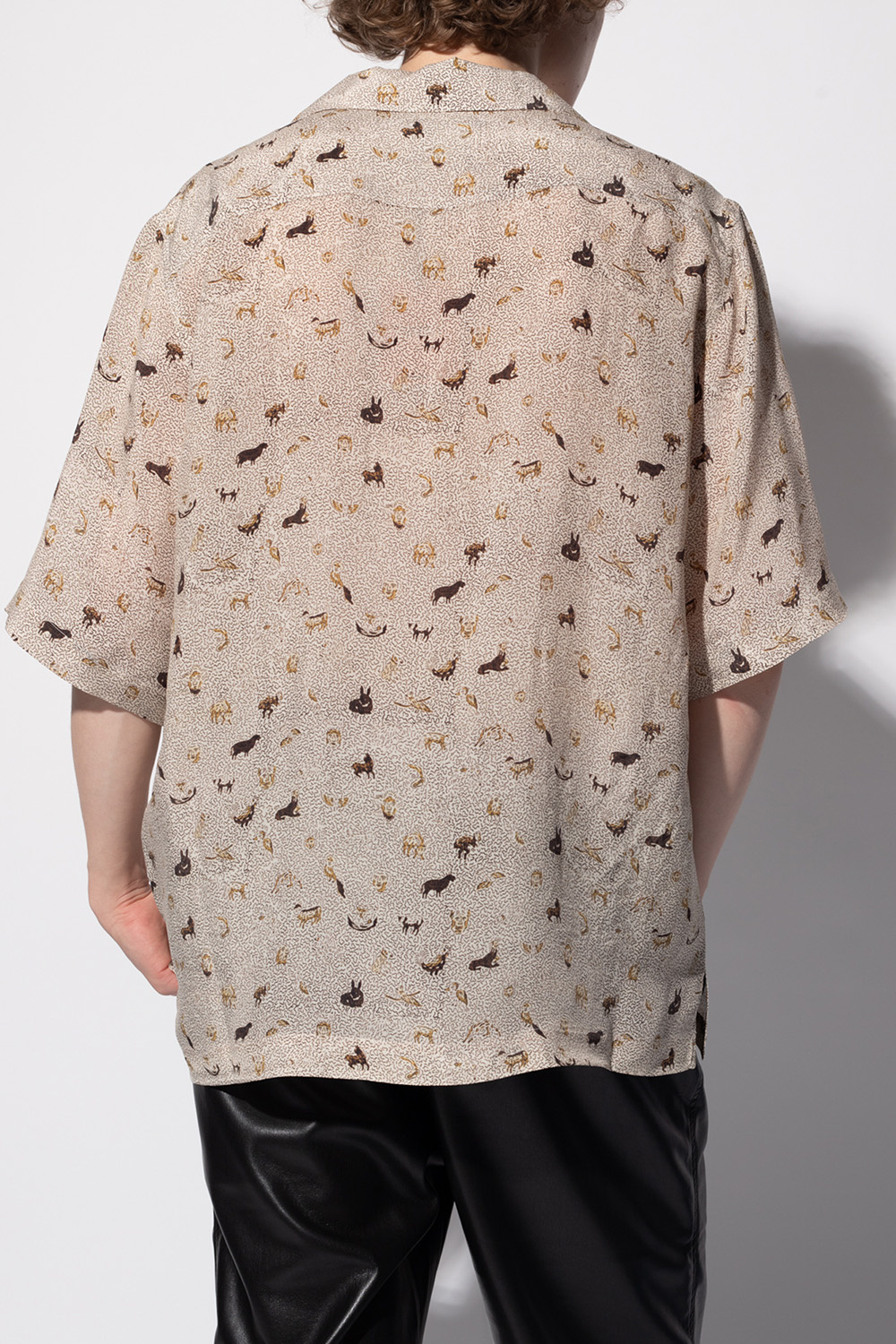 Nanushka Linen Long Sleeve Grandad Shirt