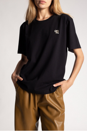 Nanushka T-shirt zip-pockets z logo ‘Rece’