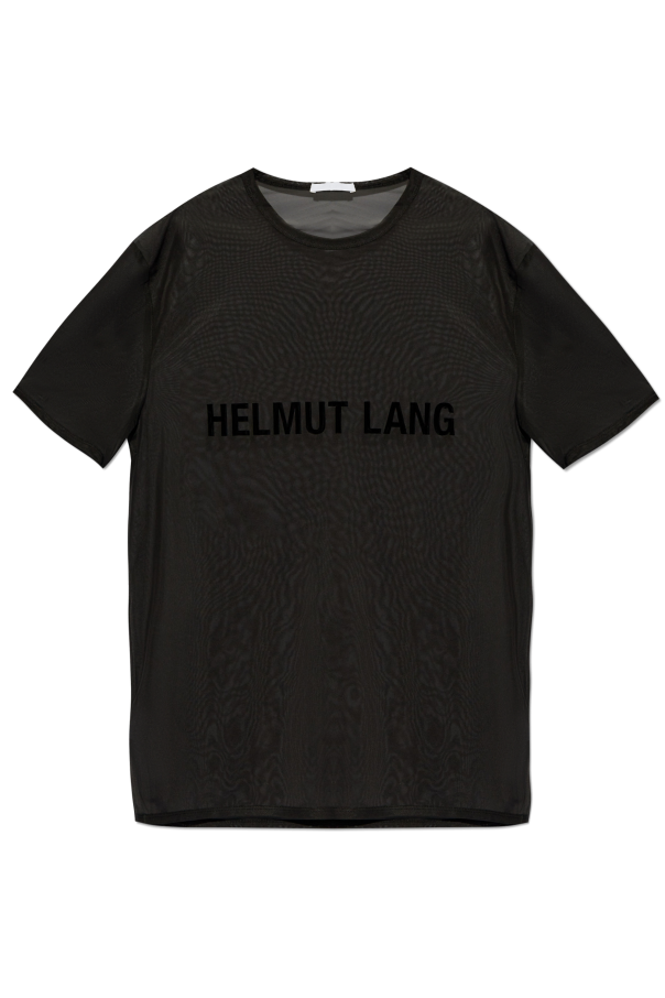 Helmut Lang Transparent T-shirt with Logo