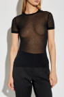 Helmut Lang BLACK Transparent T-shirt