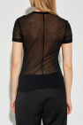 Helmut Lang BLACK Transparent T-shirt