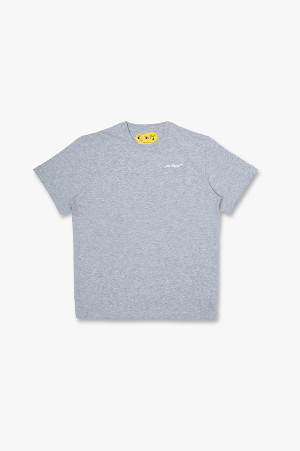 Off-White Kids TEEN logo-print cotton polo shirt