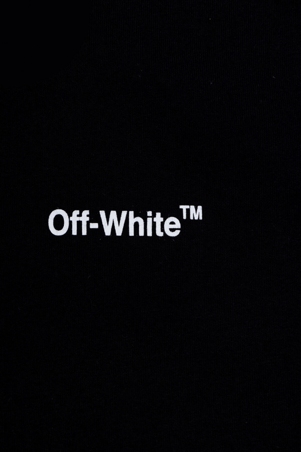 Off-White Kids Binic logo patch down jacket