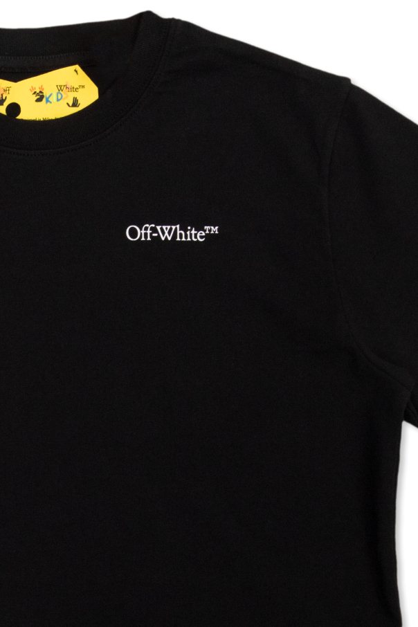 Off-White Kids Dkny Kids ruffled hem logo print sweatshirt