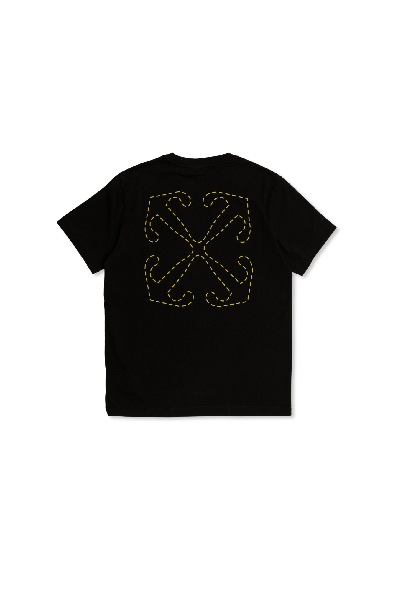 Off-White Kids T-shirt leather z nadrukowanym logo