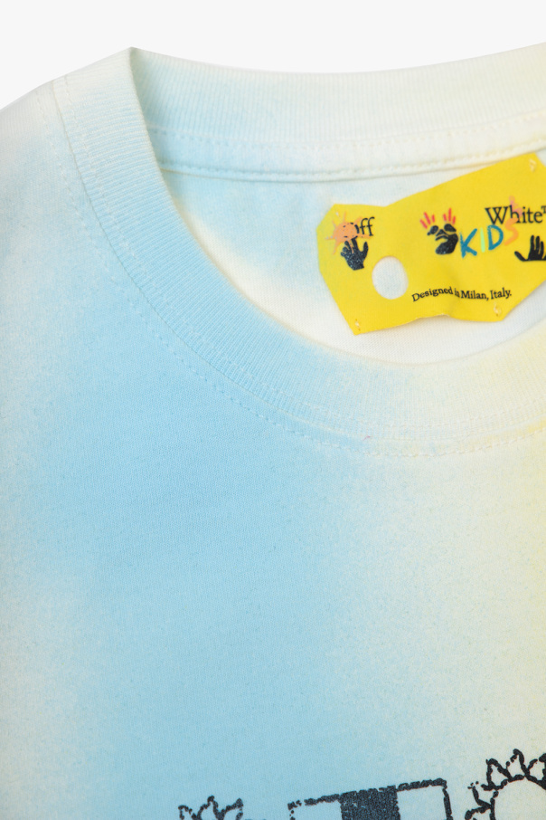 Off-White Kids Zegna side logo-patch polo shirt