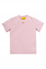 Off-White Kids T-shirt Manches Longues Col Rond Pur Coton Jupata