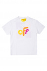 Off-White Kids drawstring-hem cotton shirt