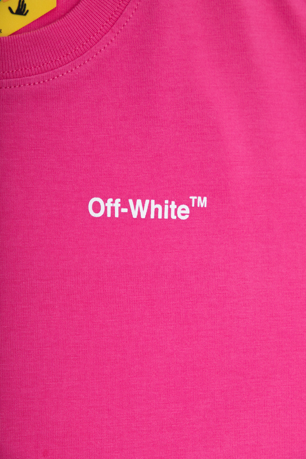 Off-White Kids Metallic Detailed T-Shirt