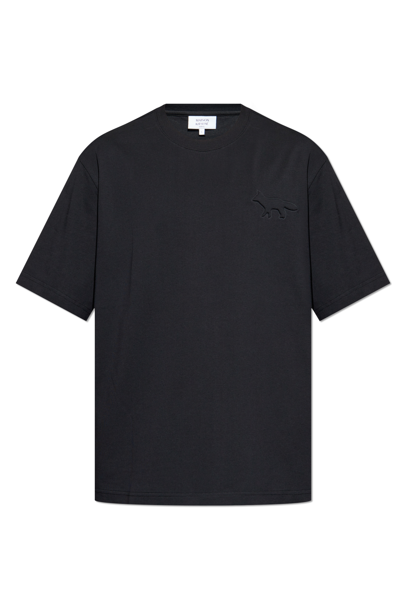 maison kitsune black t shirt