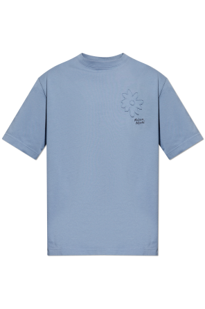 T-shirt with embroidered logo od Maison Kitsuné