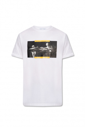 Tommy Jeans T-shirt à logo manuscrit métallisé Blanc
