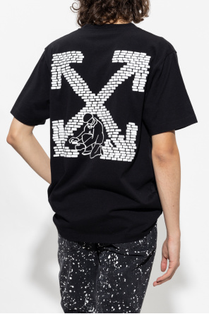 Off-White Versace Jeans Couture baroque-print T-Shirt dress