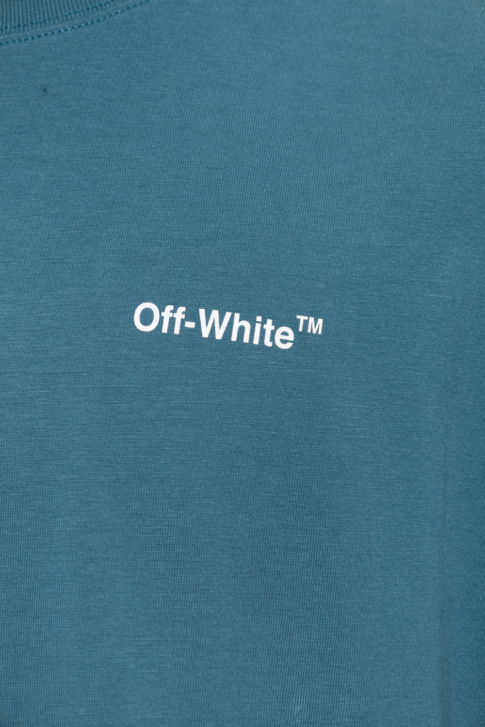 Off-White short sleeved silk T-shirt