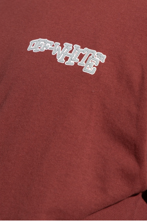 Off-White BOSS Athleisure B-Tee T-shirt con logo ricurvo blu