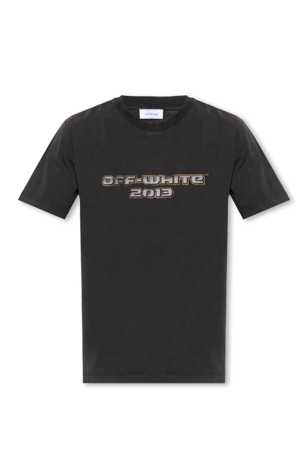 Off-White T-shirt with vintage effect