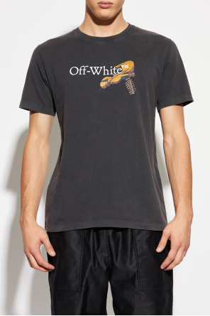 Off-White T-Shirt mit Logo