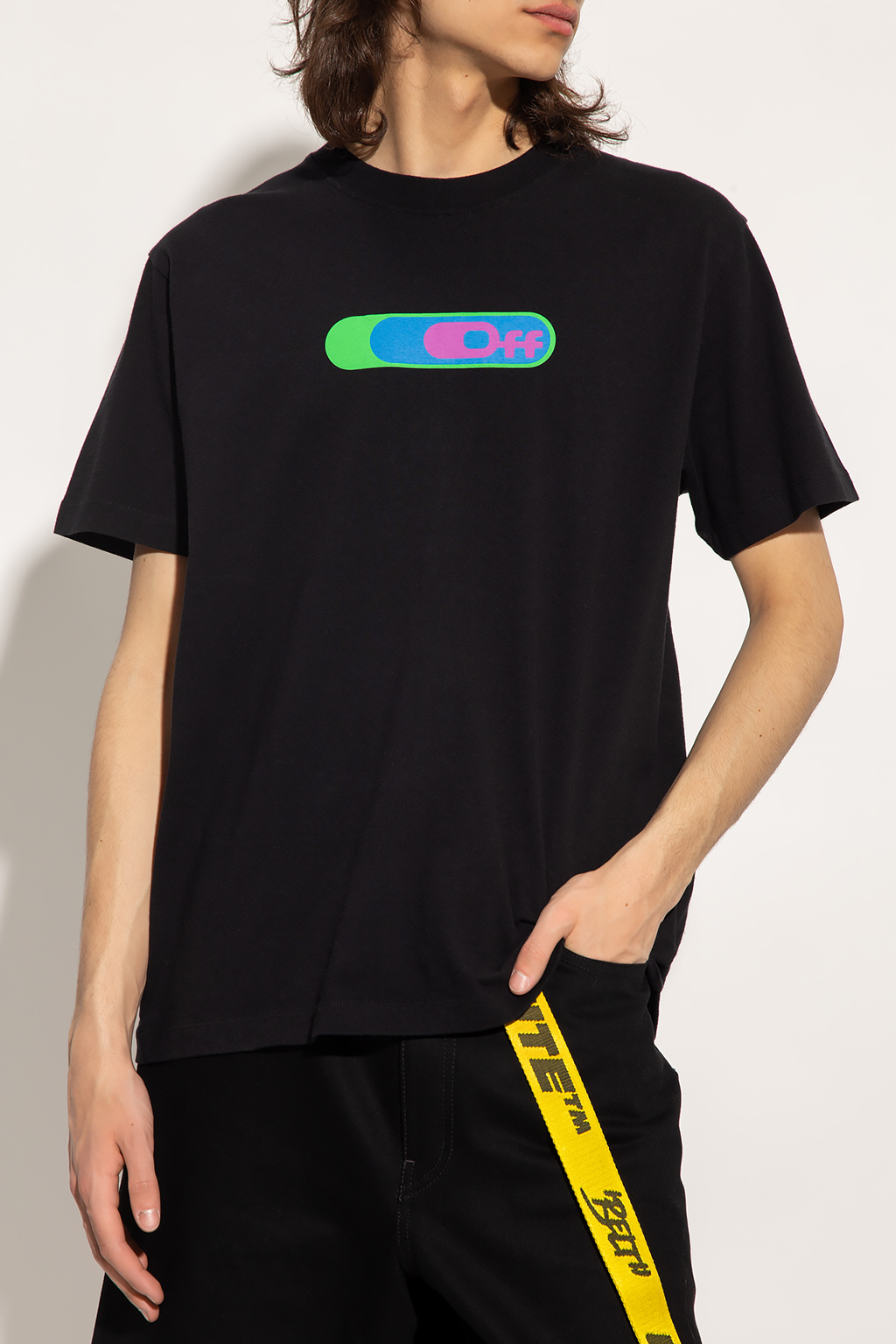 Off-White T-shirt CHOCOOLATE with logo